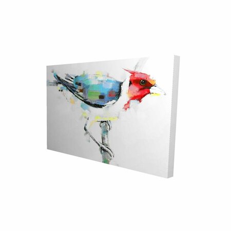 FONDO 20 x 30 in. Colorful Woodpecker-Print on Canvas FO2792608